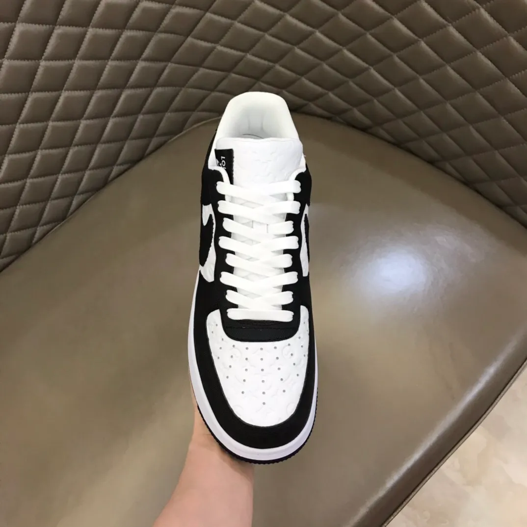 Men's shoes 💰p420 "*OUIS *UITTO*" x OFF-WHITE x Nike tripartite collaboration! Trendy and cool men's casual sports shoes with unrivaled color matching. The design idea basically continues the style of THE TEN. The Swoosh line and tongue label have a very familiar visual effect and are both fashionable and trendy! A must-have for fashionistas! The effect on your feet is absolutely stunning! Size: 38-45